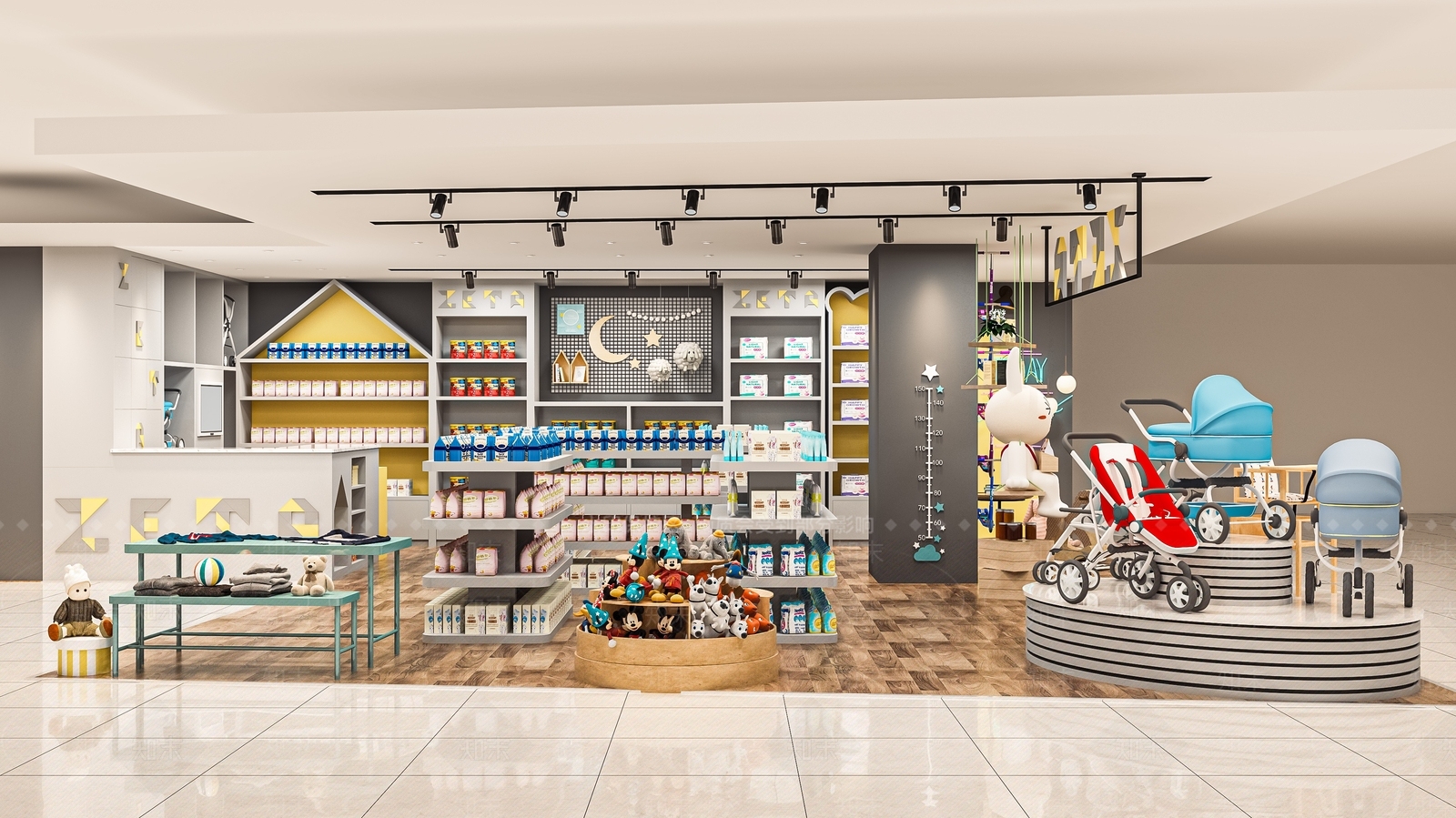 现代母婴店SU模型下载【ID:1111023904】