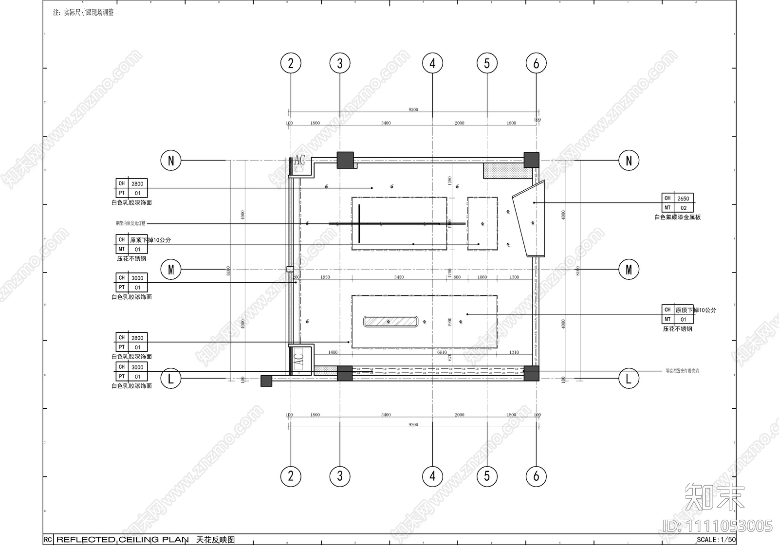 现代简约精致私人办公室CAD施工图cad施工图下载【ID:1111053005】