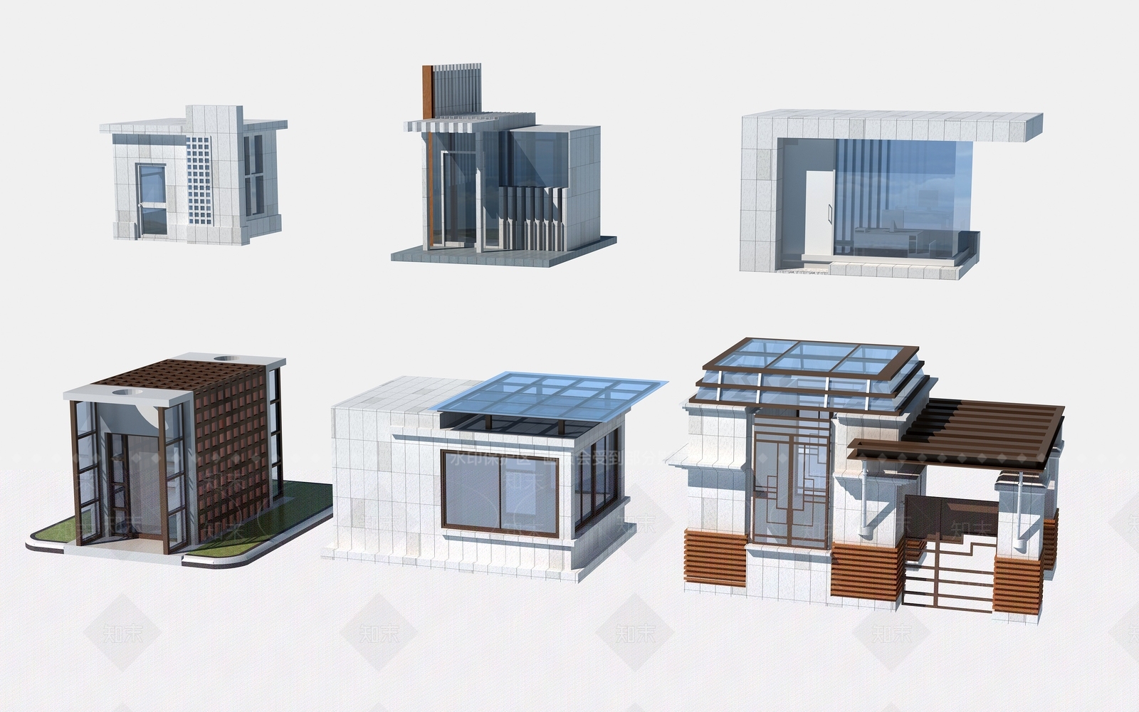 现代保安亭3D模型下载【ID:1111056522】