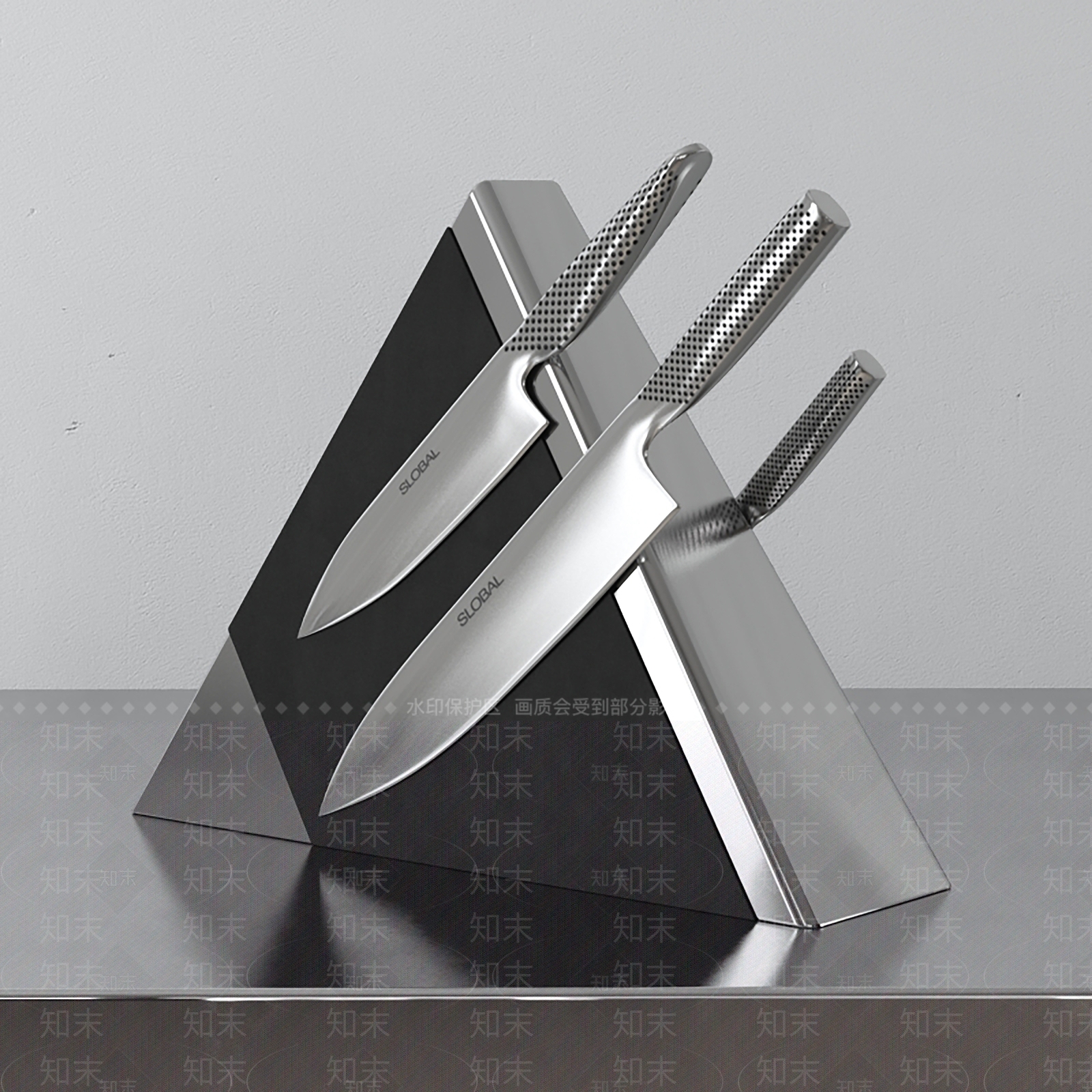 现代三角形刀具组合3D模型下载【ID:1111068790】