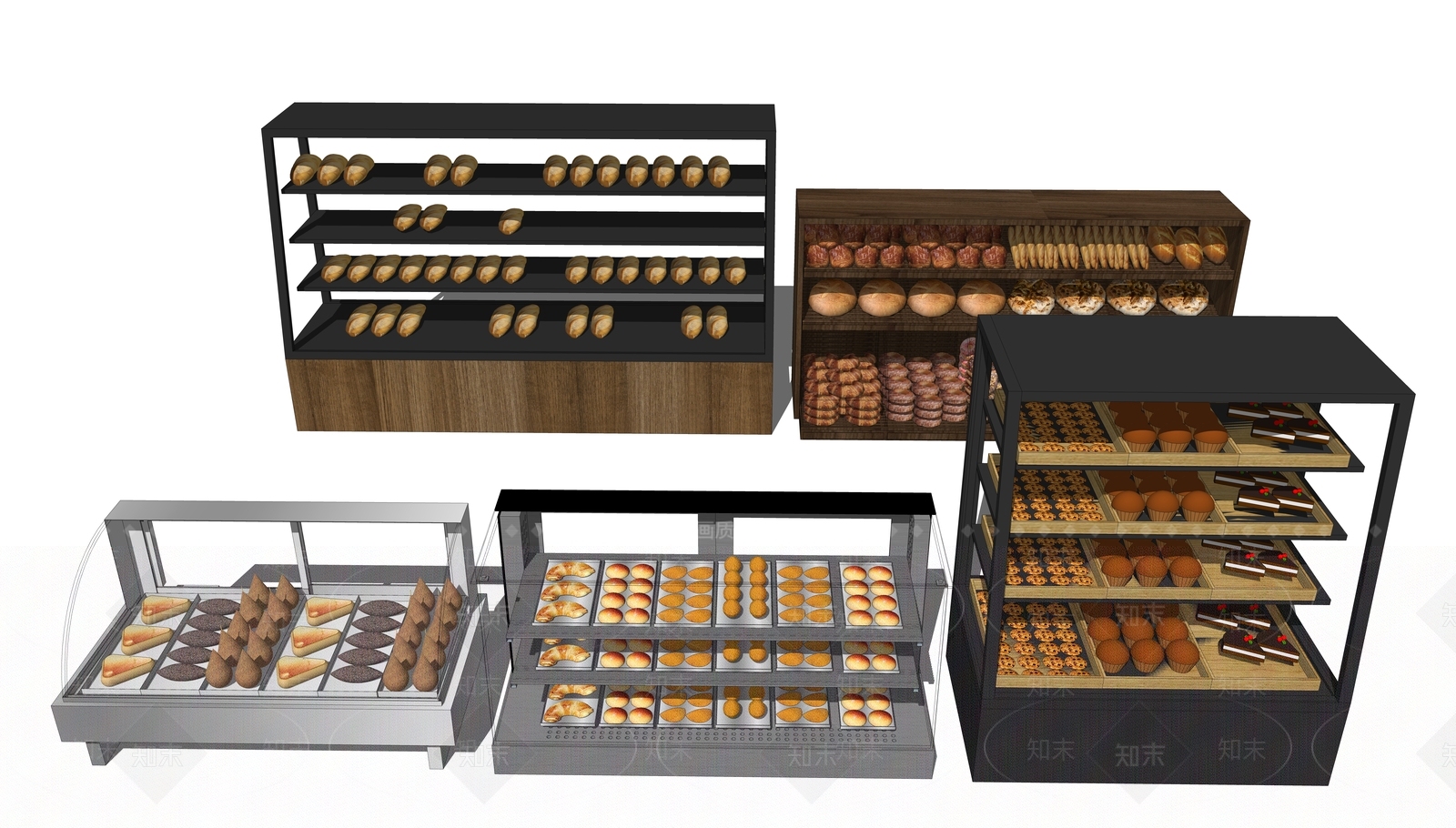 现代面包架SU模型下载【ID:1111091232】
