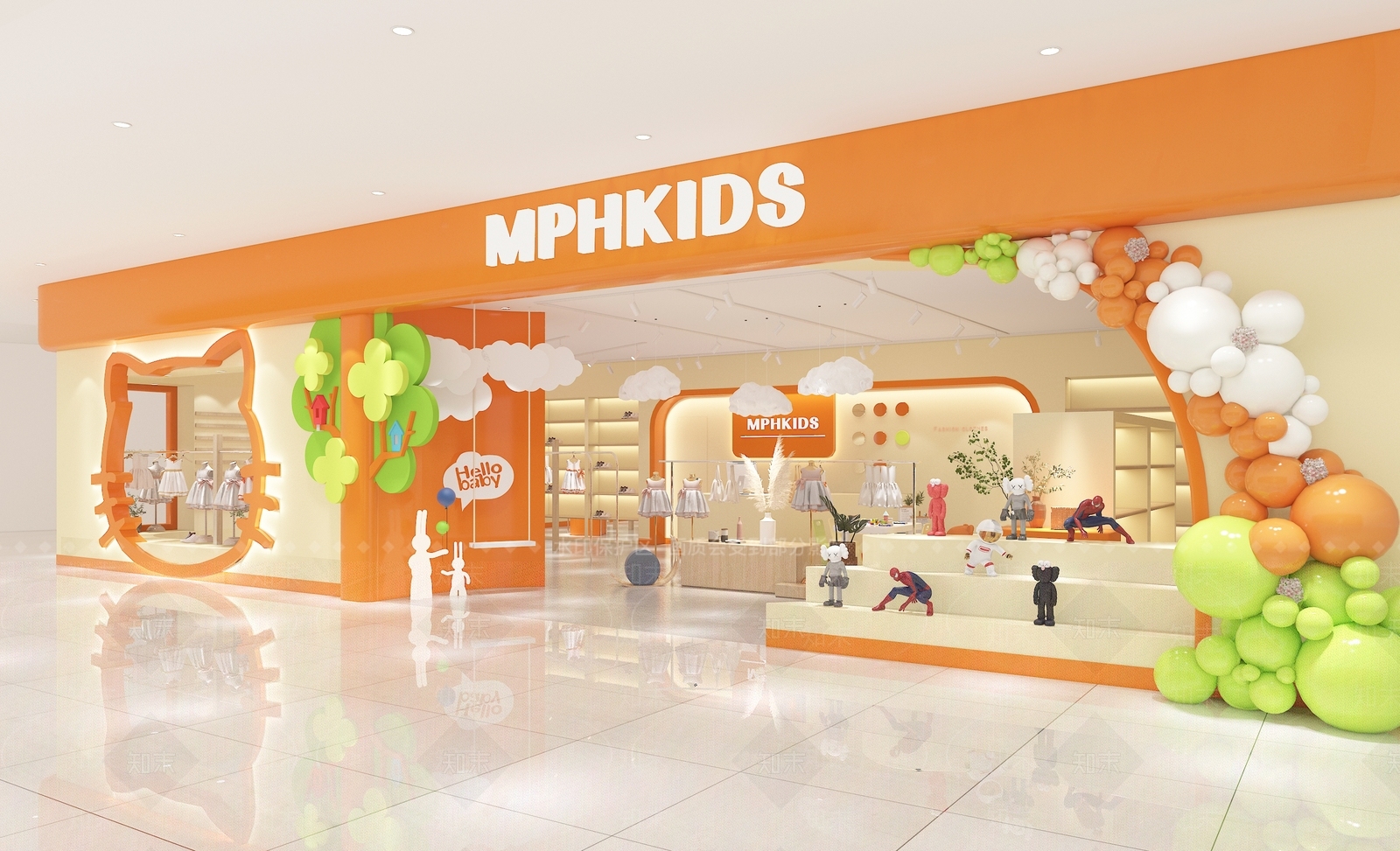 现代儿童服装鞋3D模型下载【ID:1111101297】