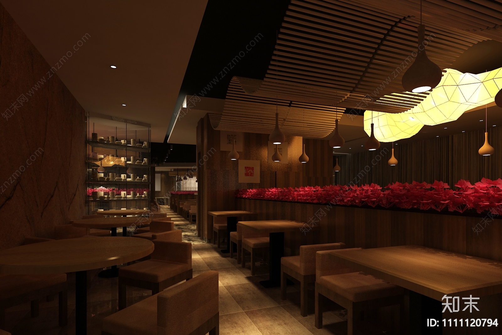 中餐厅CADcad施工图下载【ID:1111120794】