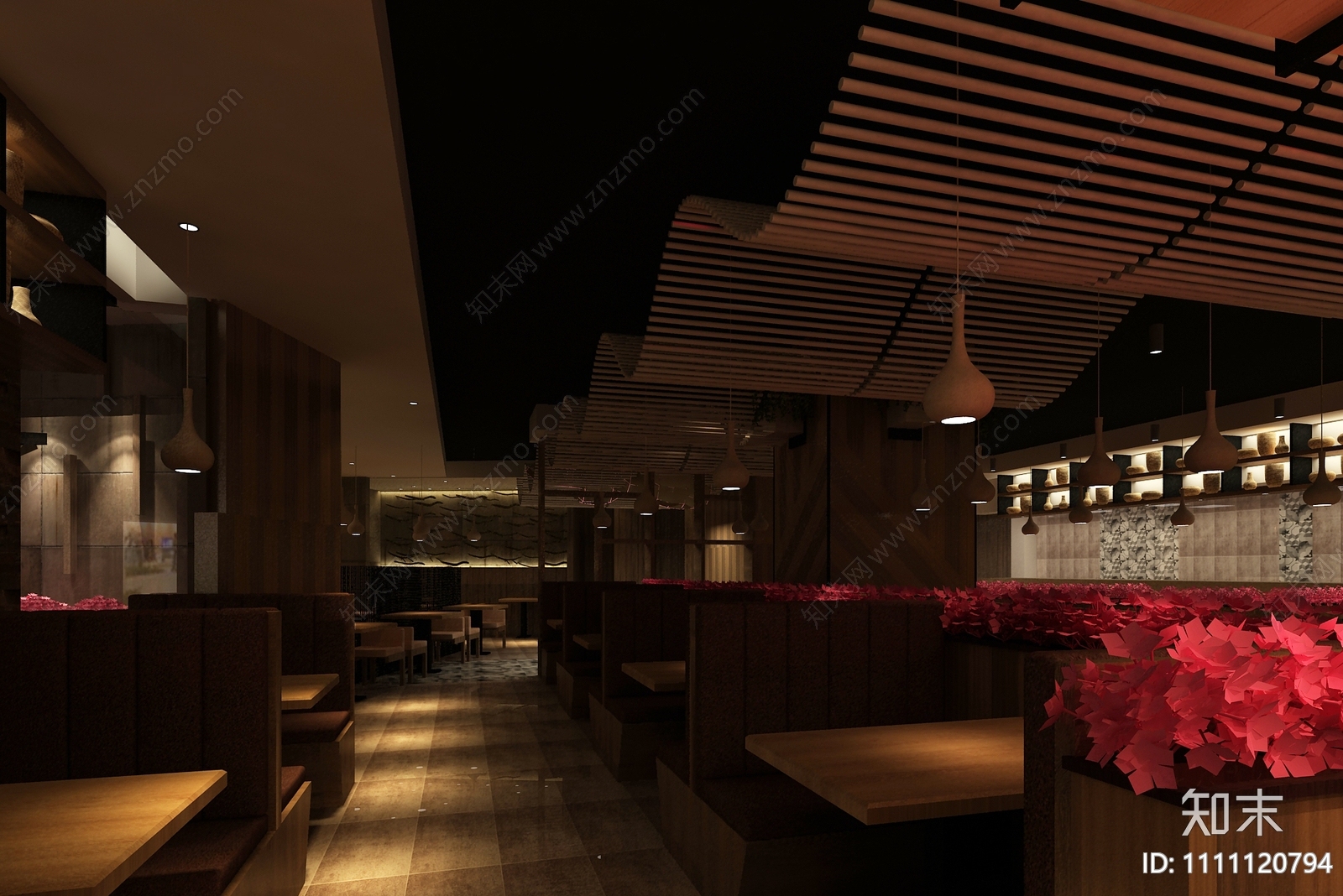中餐厅CADcad施工图下载【ID:1111120794】