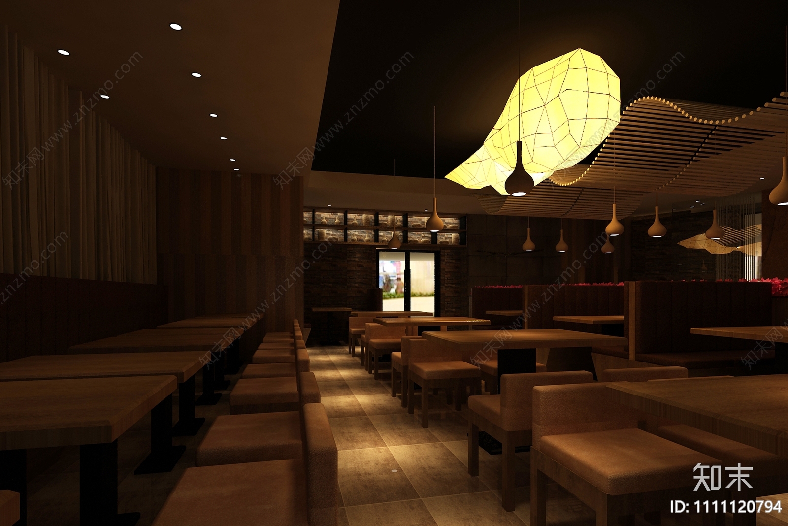 中餐厅CADcad施工图下载【ID:1111120794】