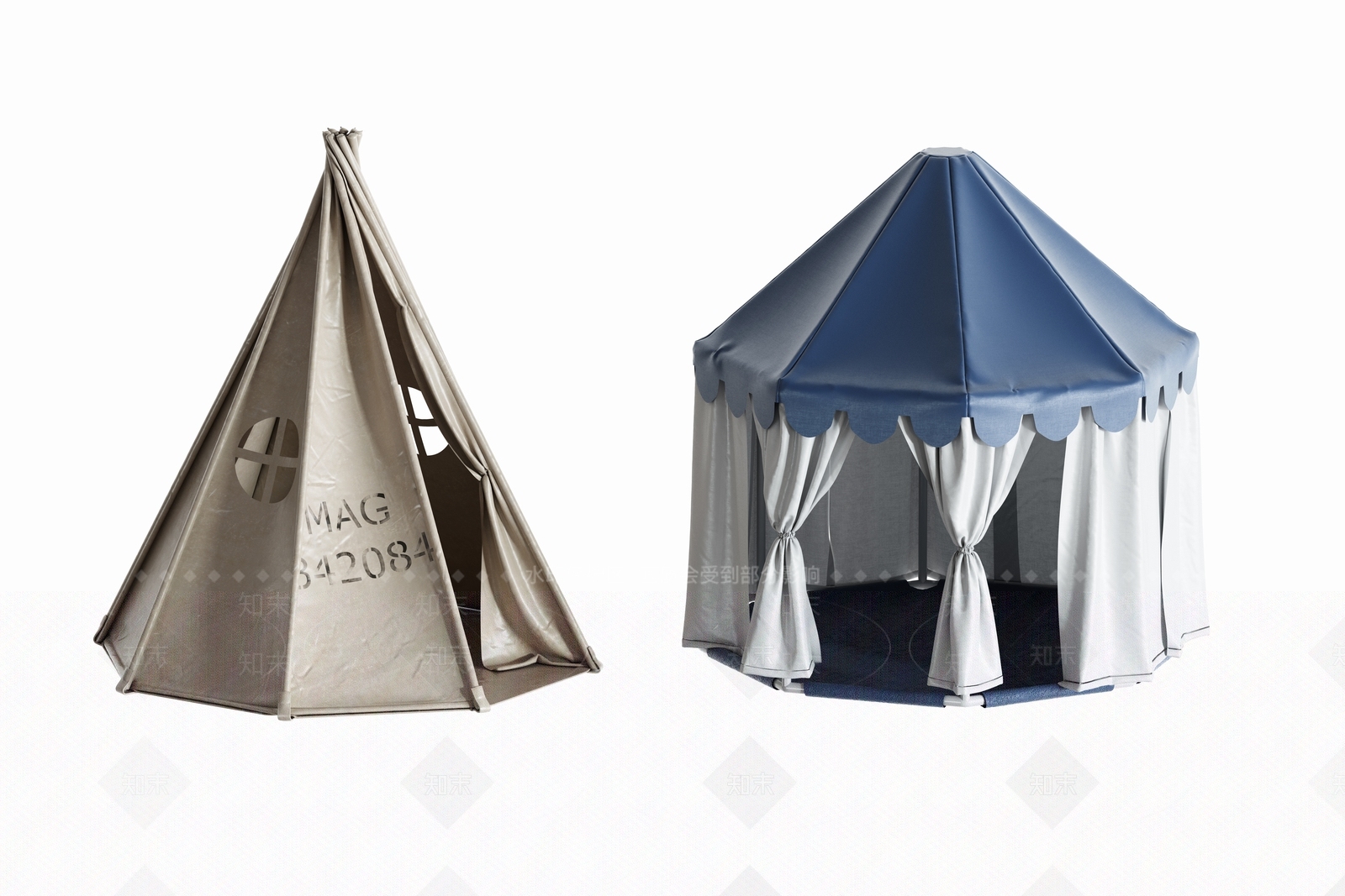 现代儿童帐篷3D模型下载【ID:1111133708】