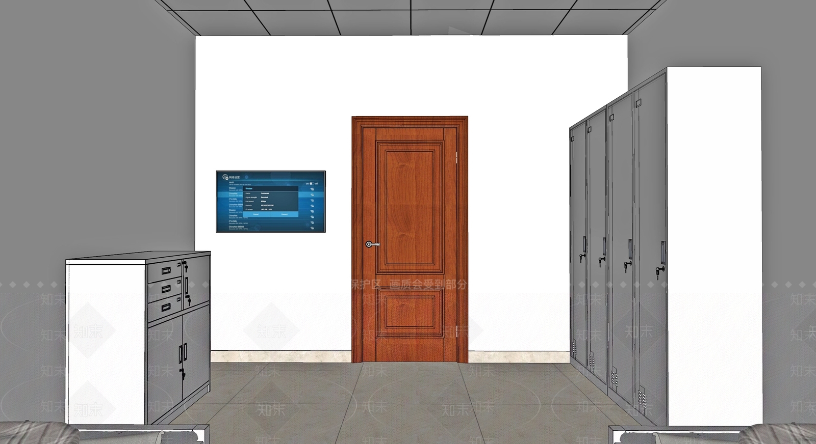 现代部队钢制宿舍SU模型下载【ID:1111146019】