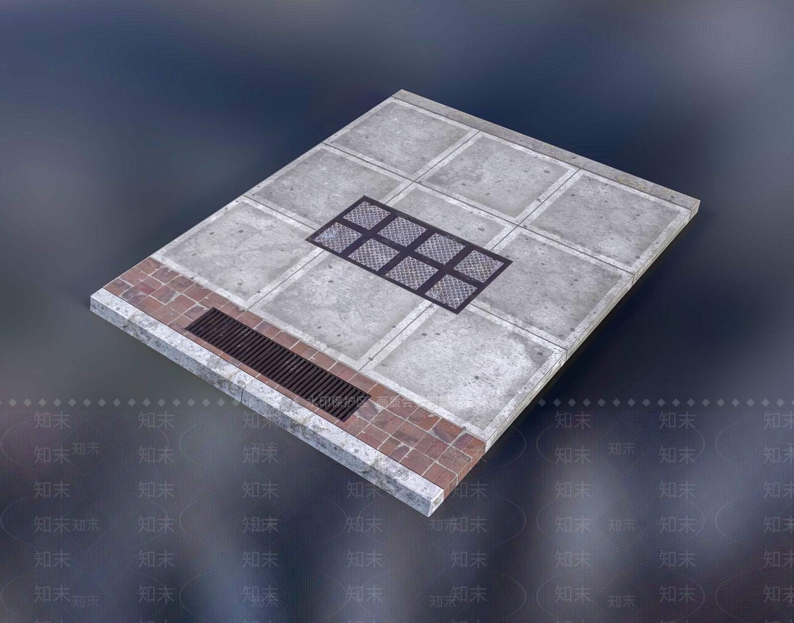 现代街道3D模型下载【ID:1111146592】