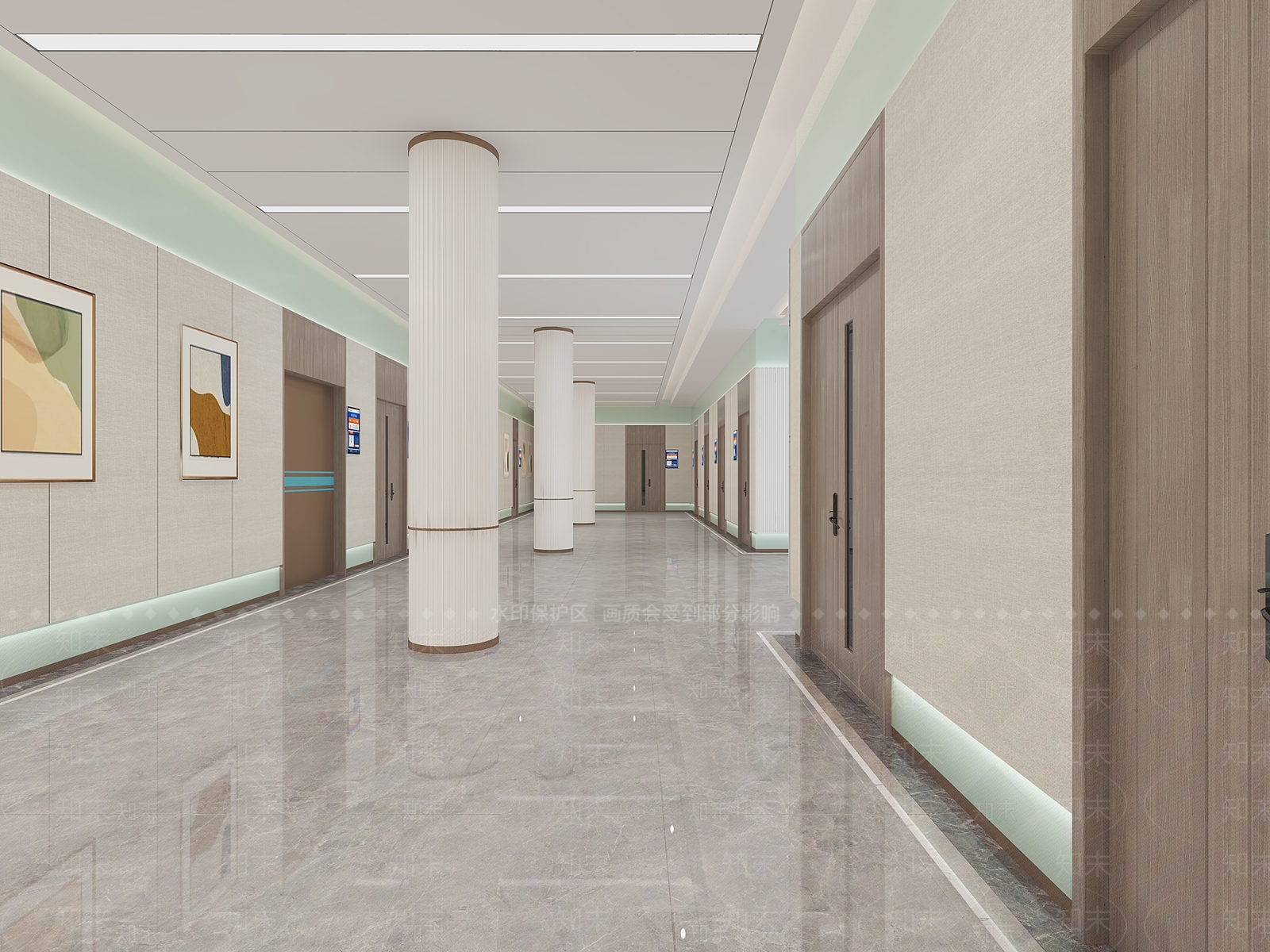 现代医院3D模型下载【ID:1111284573】