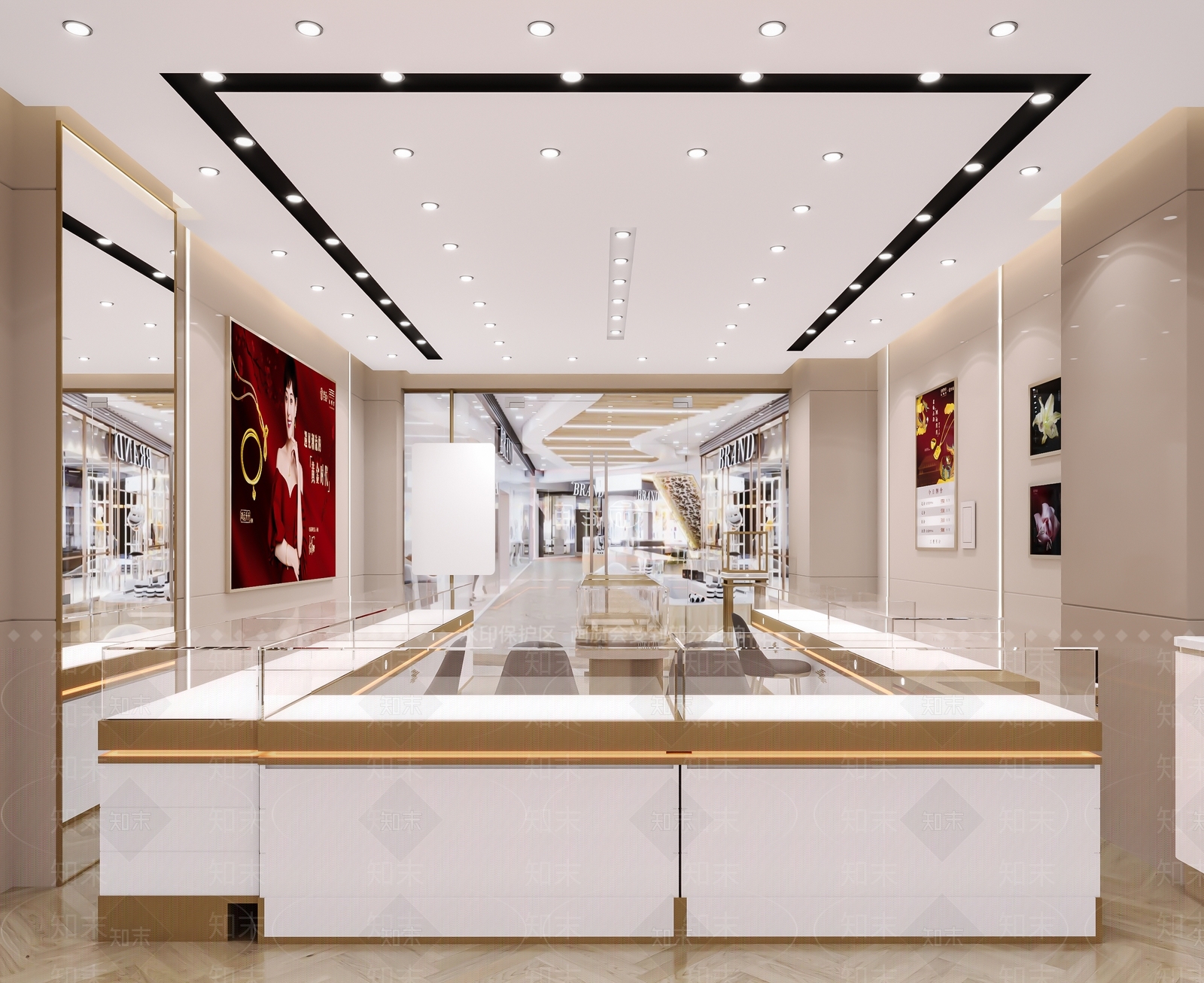 现代珠宝店3D模型下载【ID:1111167383】