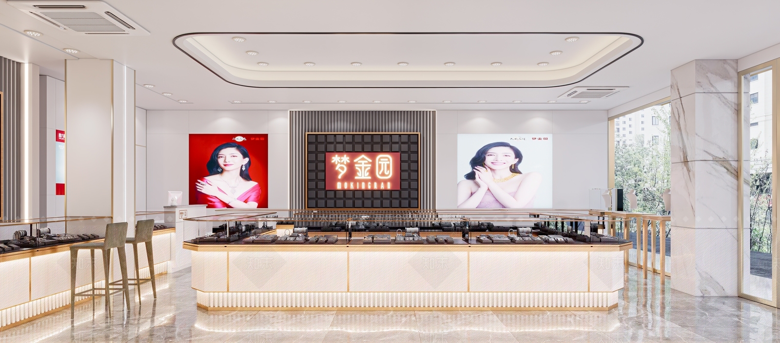 现代珠宝店3D模型下载【ID:1111168650】
