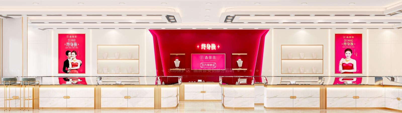 现代珠宝店3D模型下载【ID:1111169215】