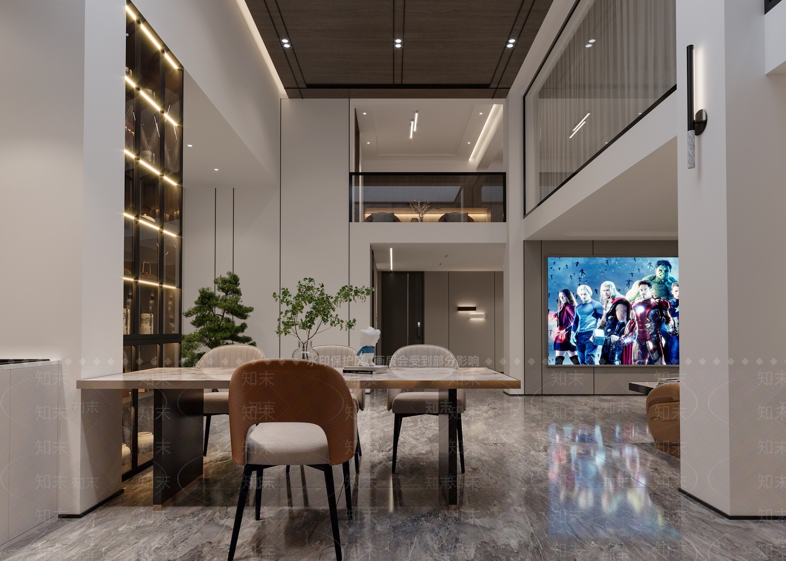 现代家居影音室3D模型下载【ID:1111177663】