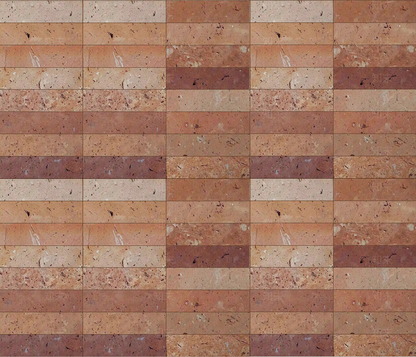 砖红色大理石艺术长条砖贴图下载【ID:1111188892】