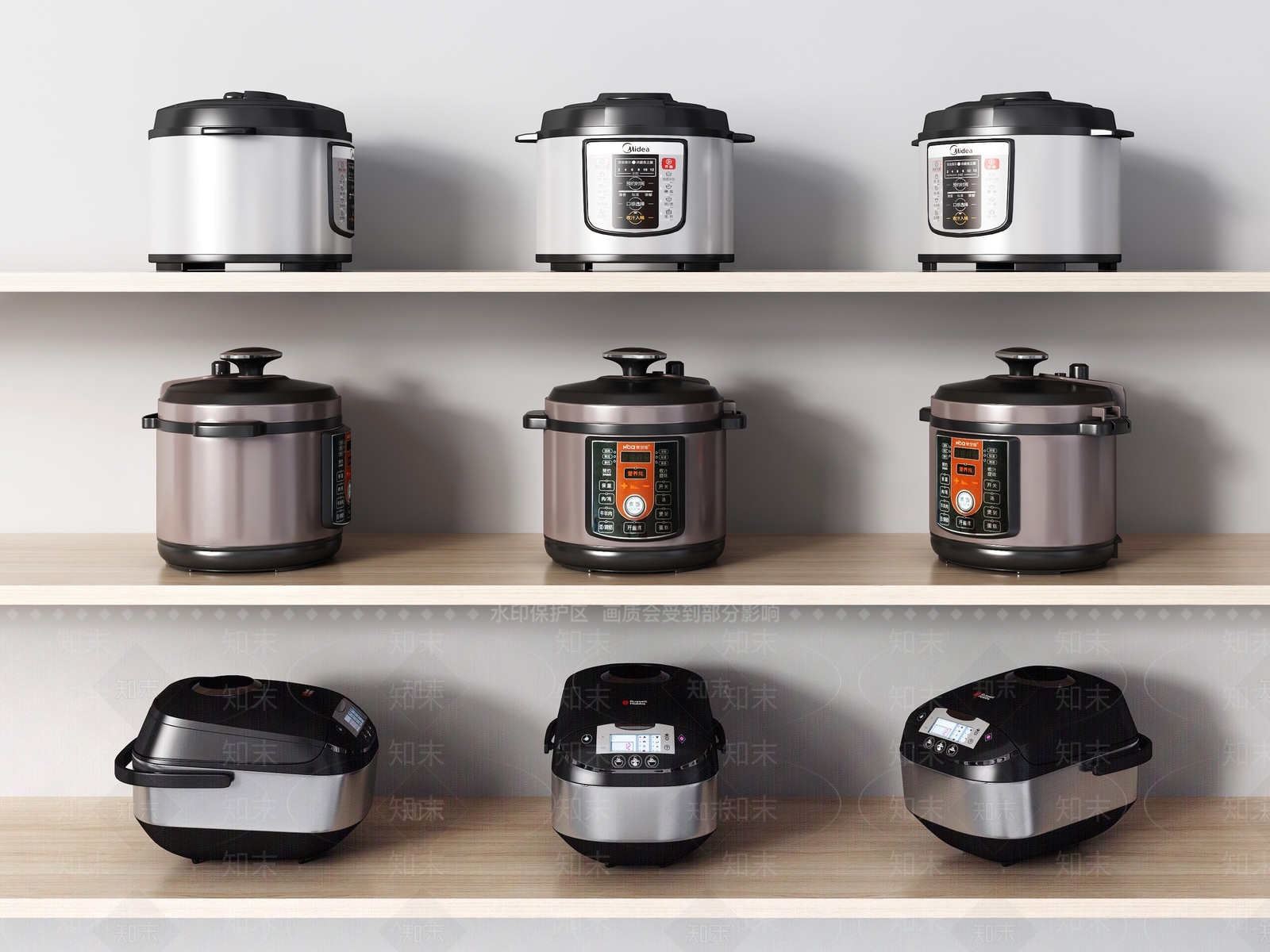 现代电饭煲SU模型下载【ID:1111210040】