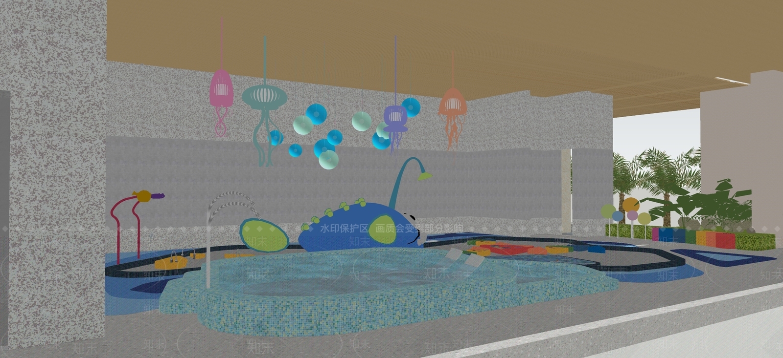 现代儿童休闲娱乐空间SU模型下载【ID:1111214529】
