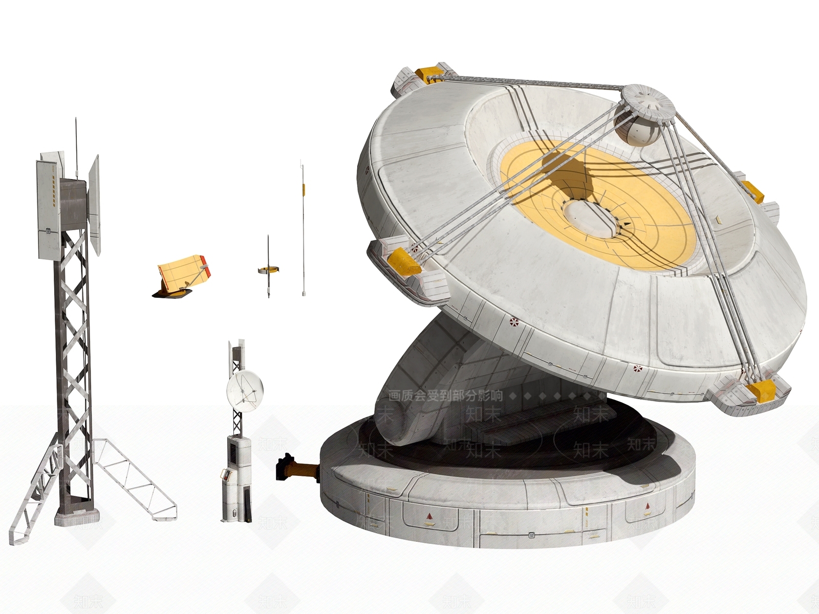 现代雷达3D模型下载【ID:1111223935】