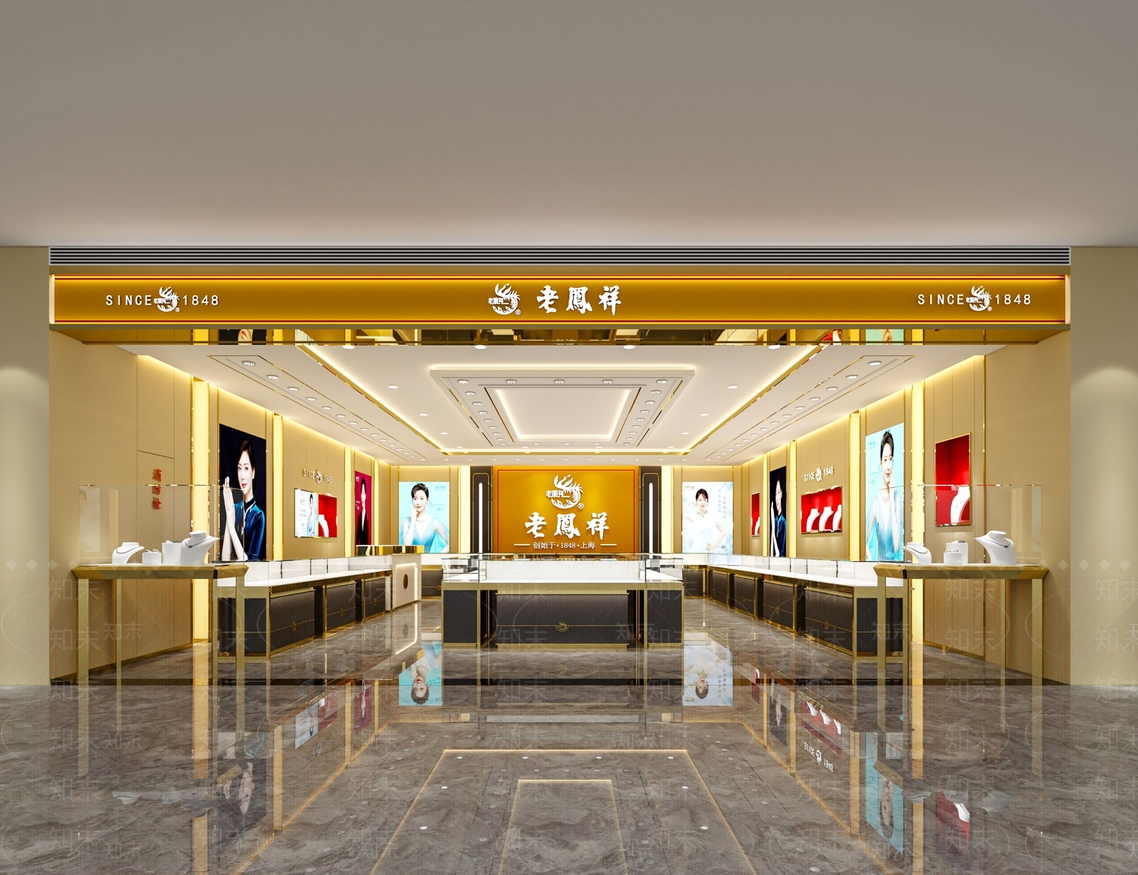 现代珠宝店3D模型下载【ID:1111224515】