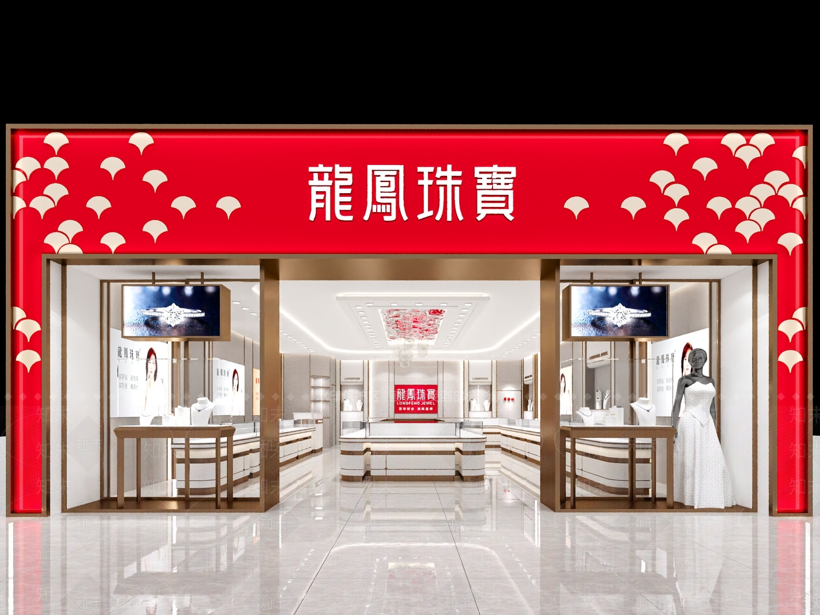 现代珠宝店3D模型下载【ID:1111224811】