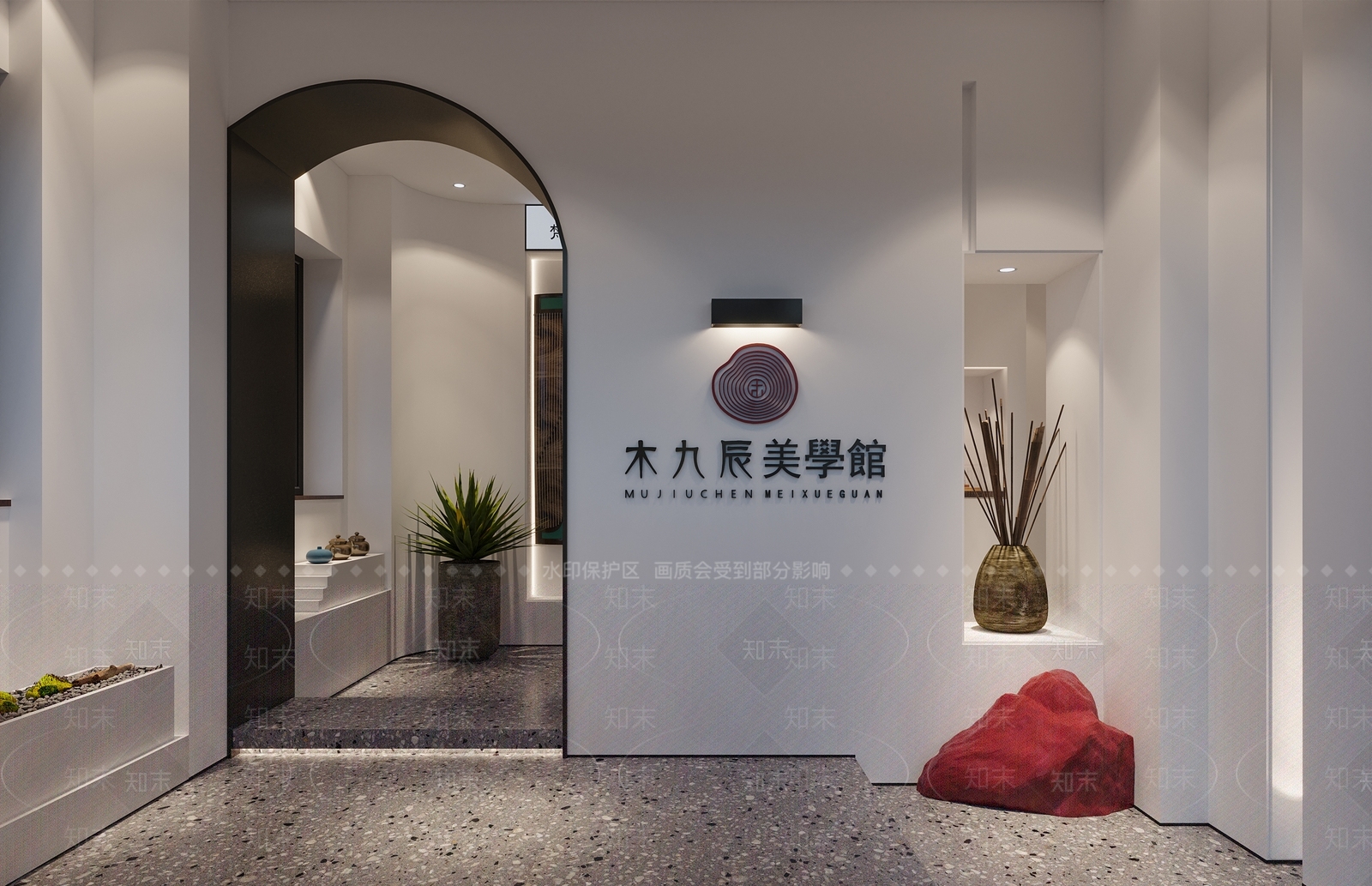 现代琴行美学馆3D模型下载【ID:1111229805】