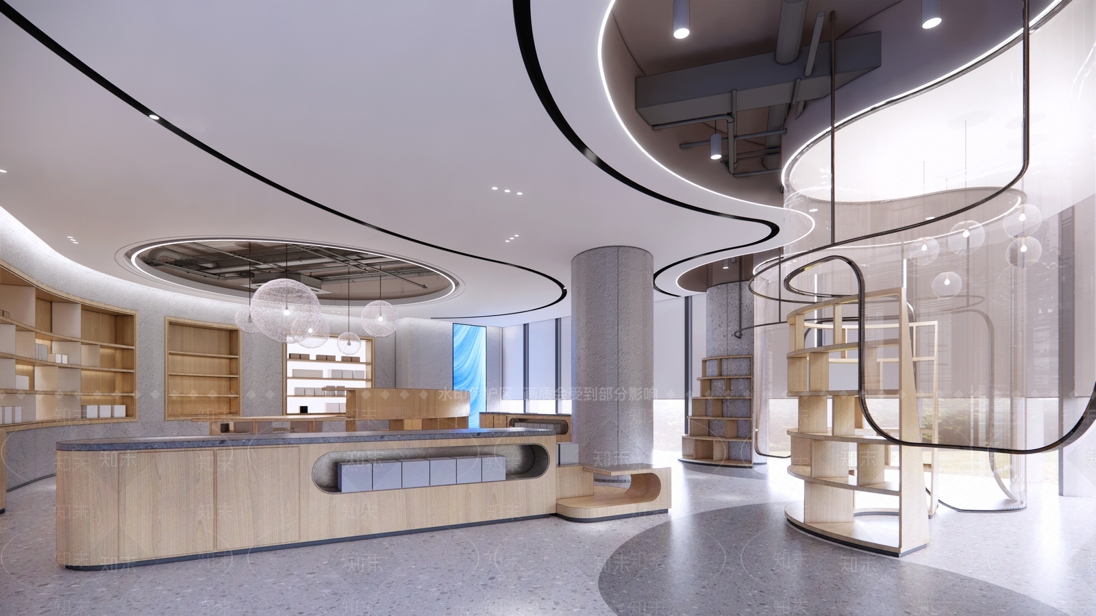 现代书店SU模型下载【ID:1111230198】