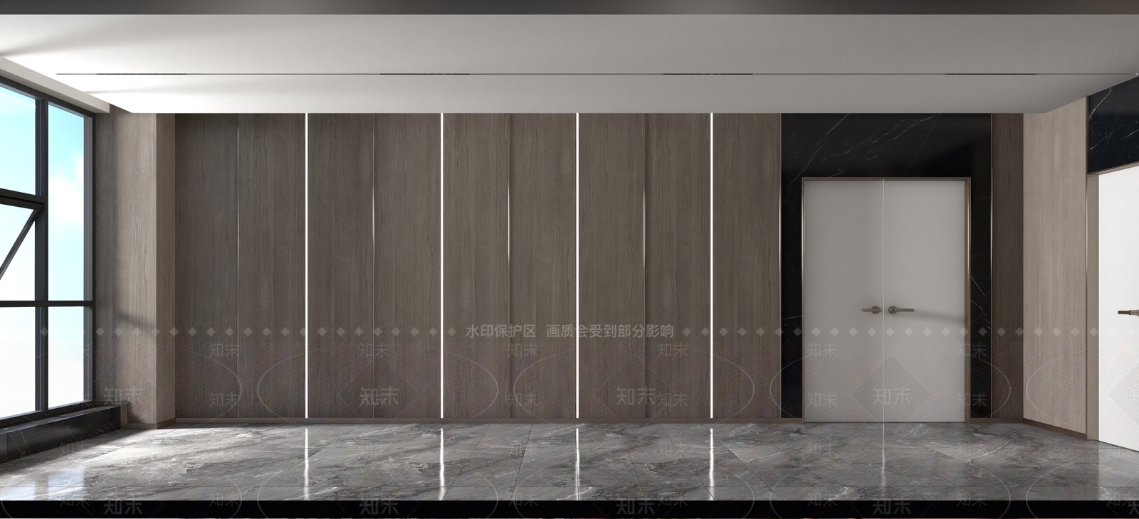 现代电梯厅SU模型下载【ID:1111235440】
