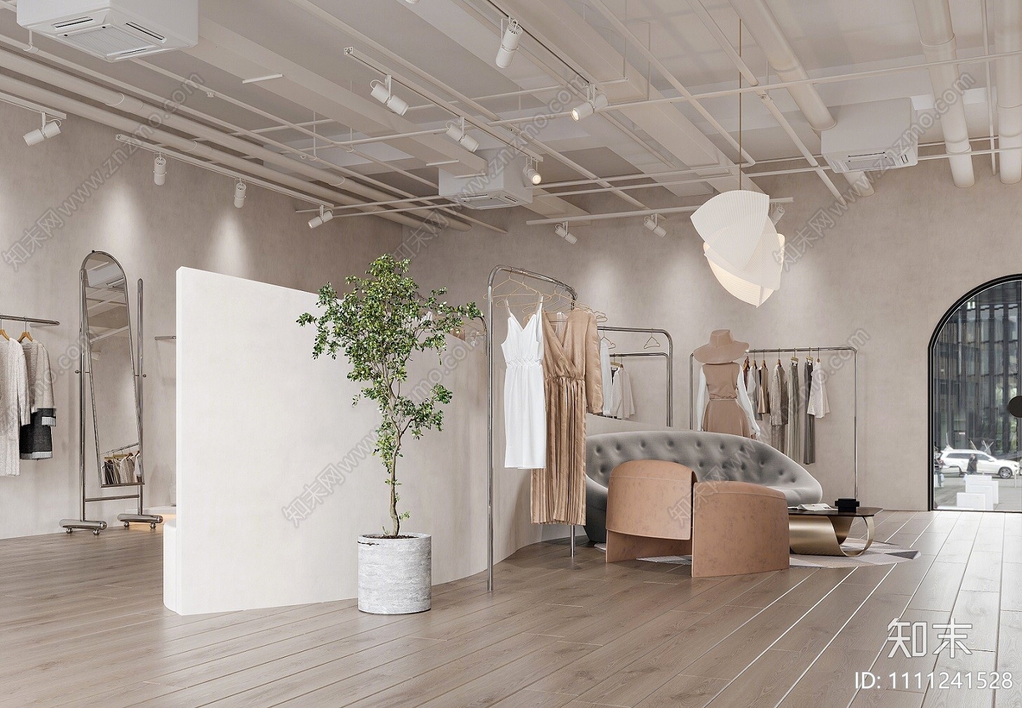 侘寂服装鞋店3D模型下载【ID:1111241528】