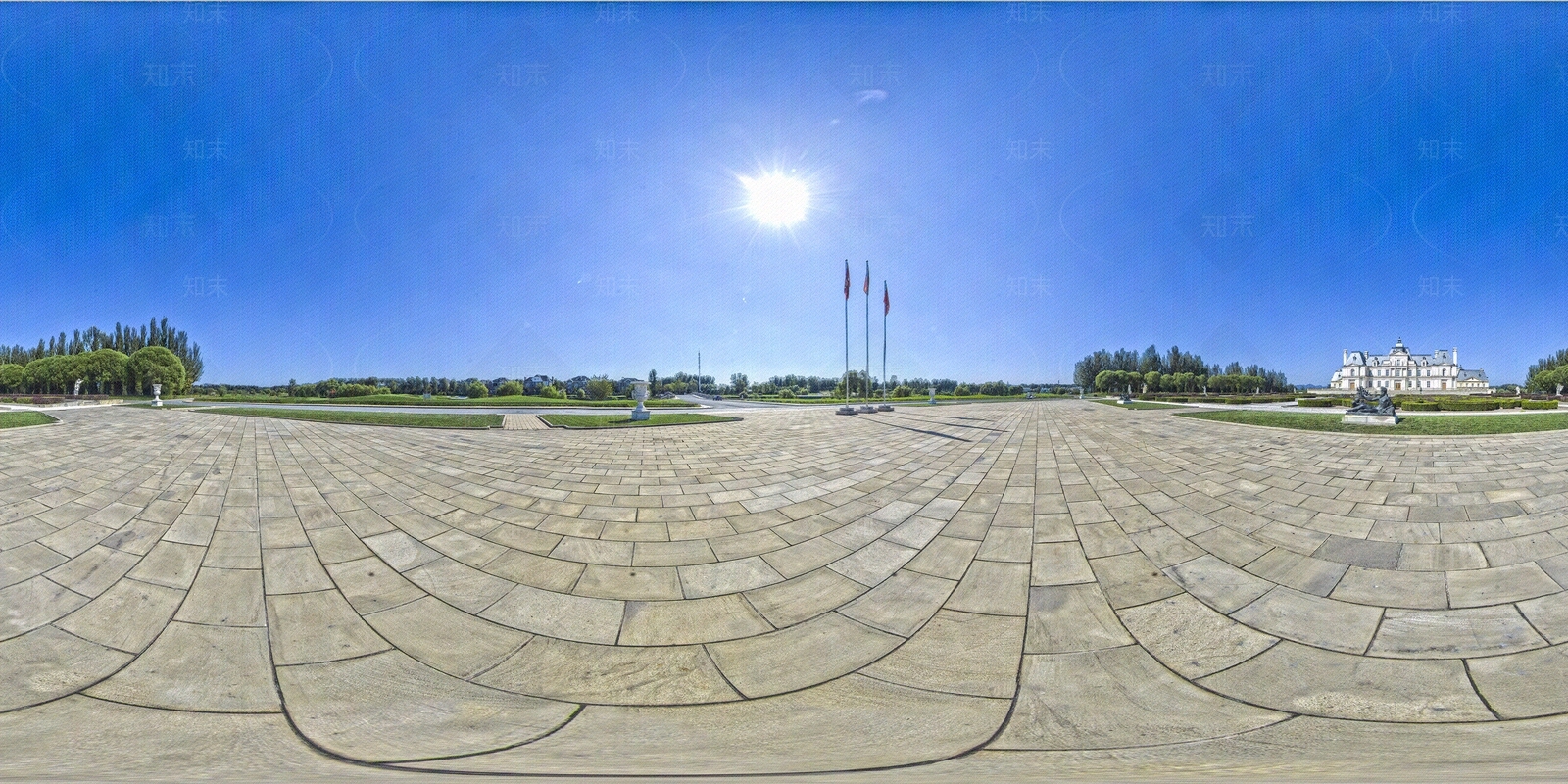 活动广场蓝天HDR贴图下载【ID:1111241011】
