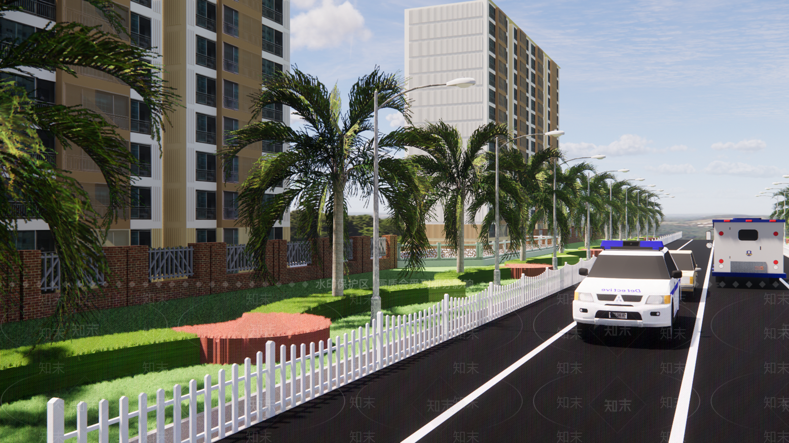 现代道路SU模型下载【ID:1111284932】