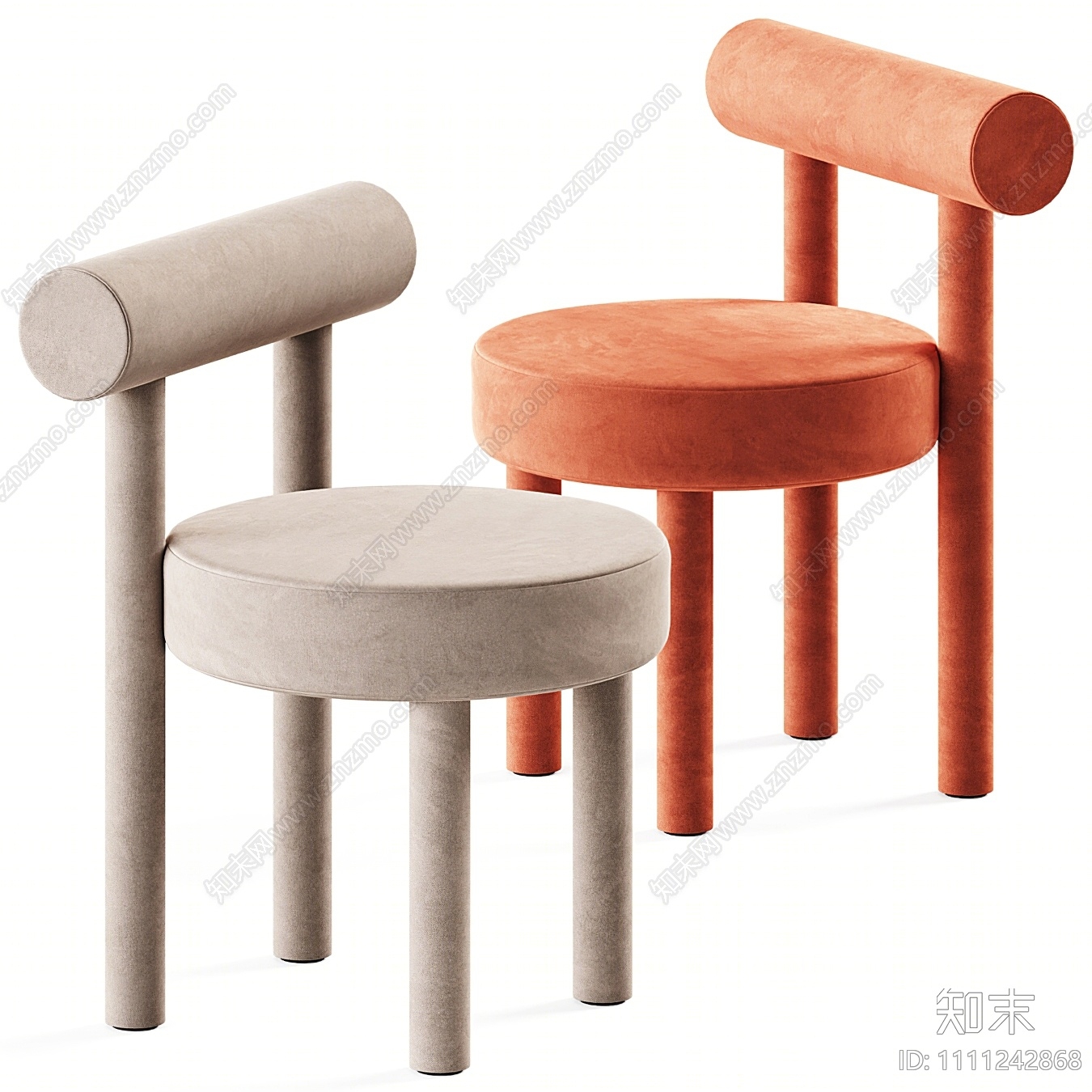 NOOM现代餐椅组合3D模型下载【ID:1111242868】