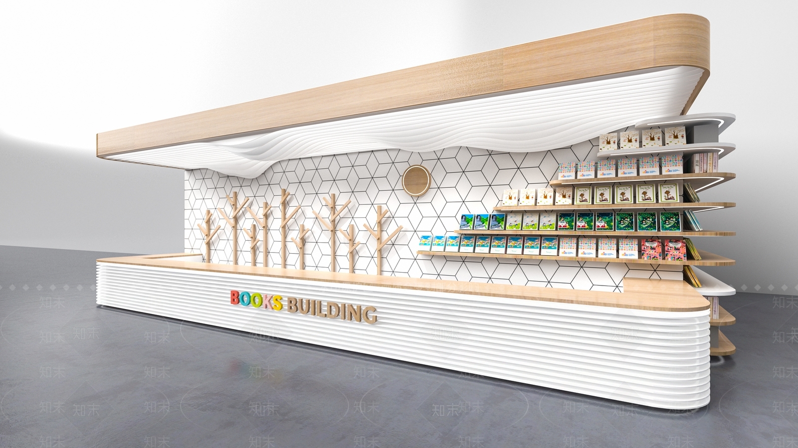现代书店3D模型下载【ID:1111250298】