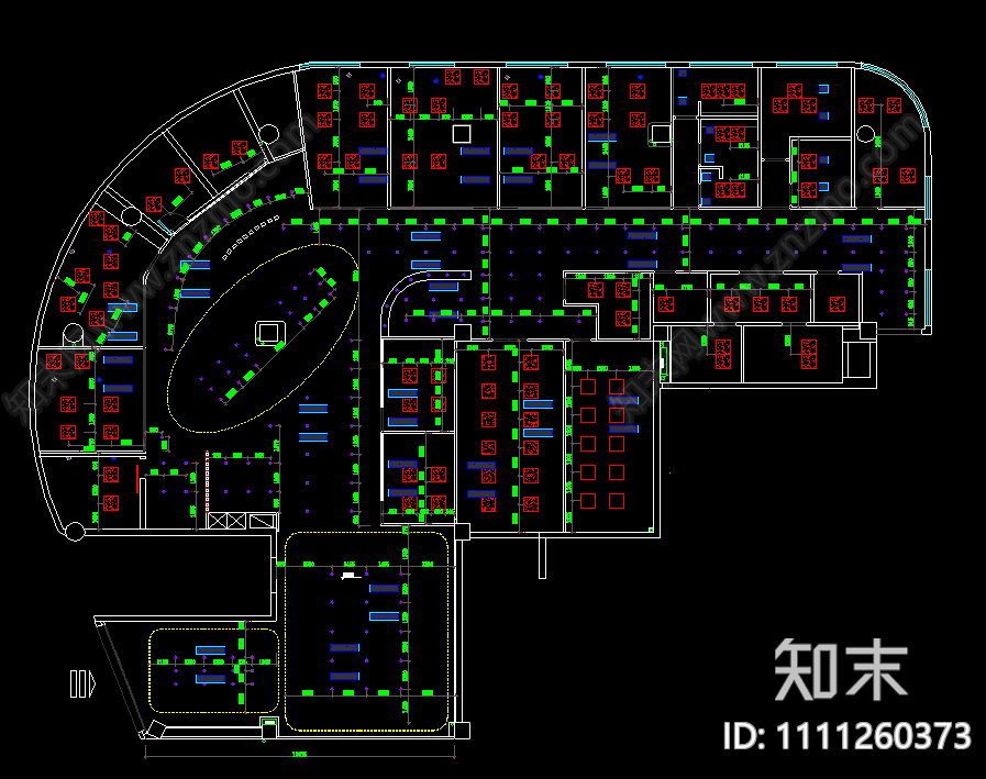 徐州口腔诊所平面图cad施工图下载【ID:1111260373】