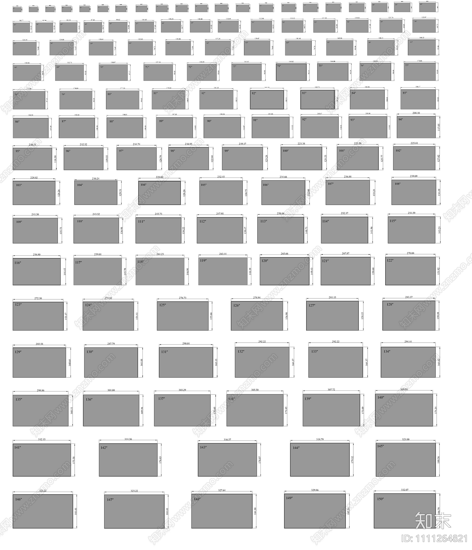 电视机施工图下载【ID:1111264821】