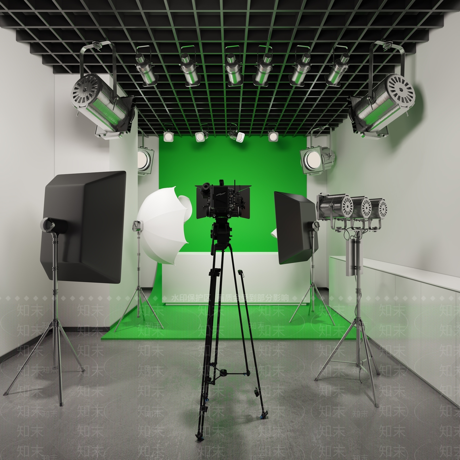 现代摄影棚3D模型下载【ID:1111267574】