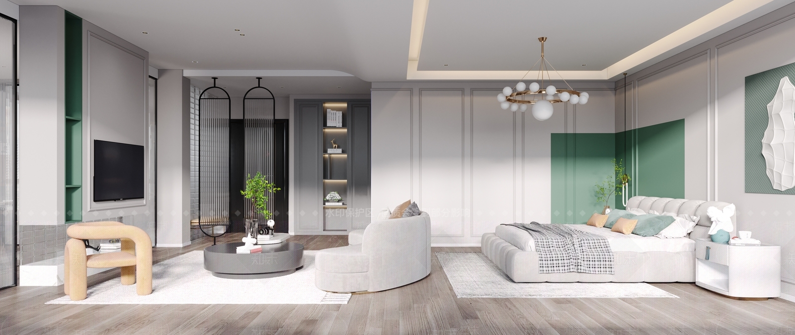 现代单身公寓3D模型下载【ID:1111270908】