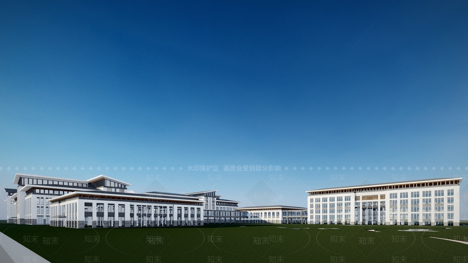 现代医院SU模型下载【ID:1111274534】