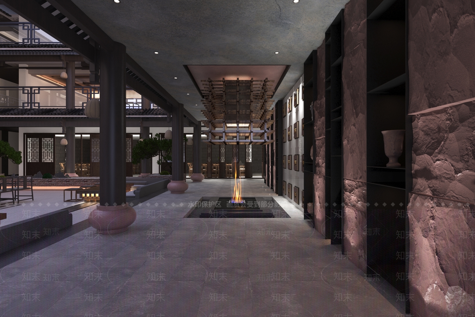 中式茶馆3D模型下载【ID:1111282896】