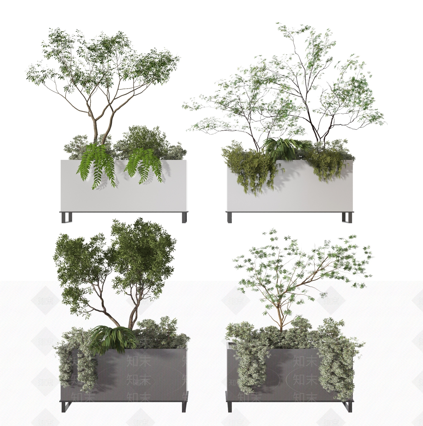 现代花坛3D模型下载【ID:1111303871】