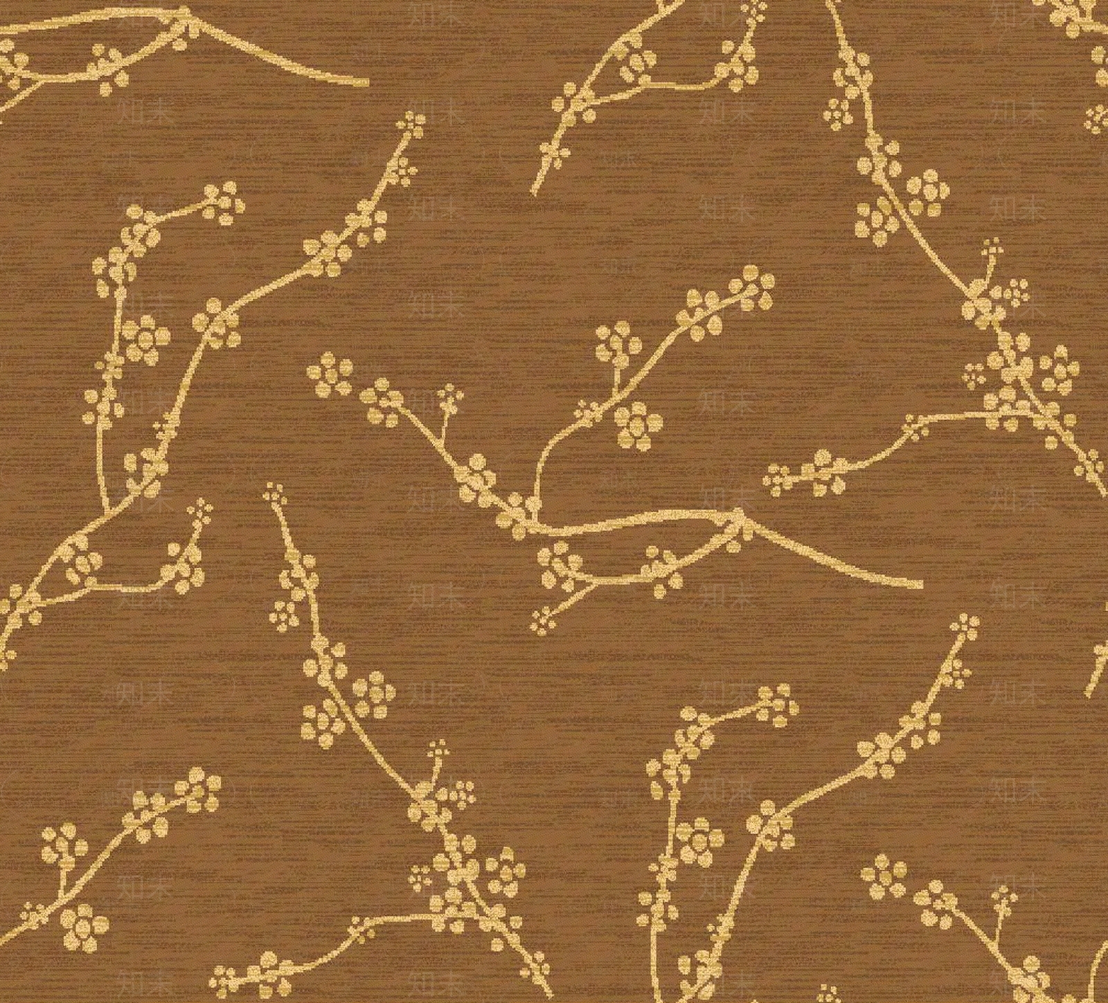 中式轻奢树叶地毯贴图下载【ID:1111318412】