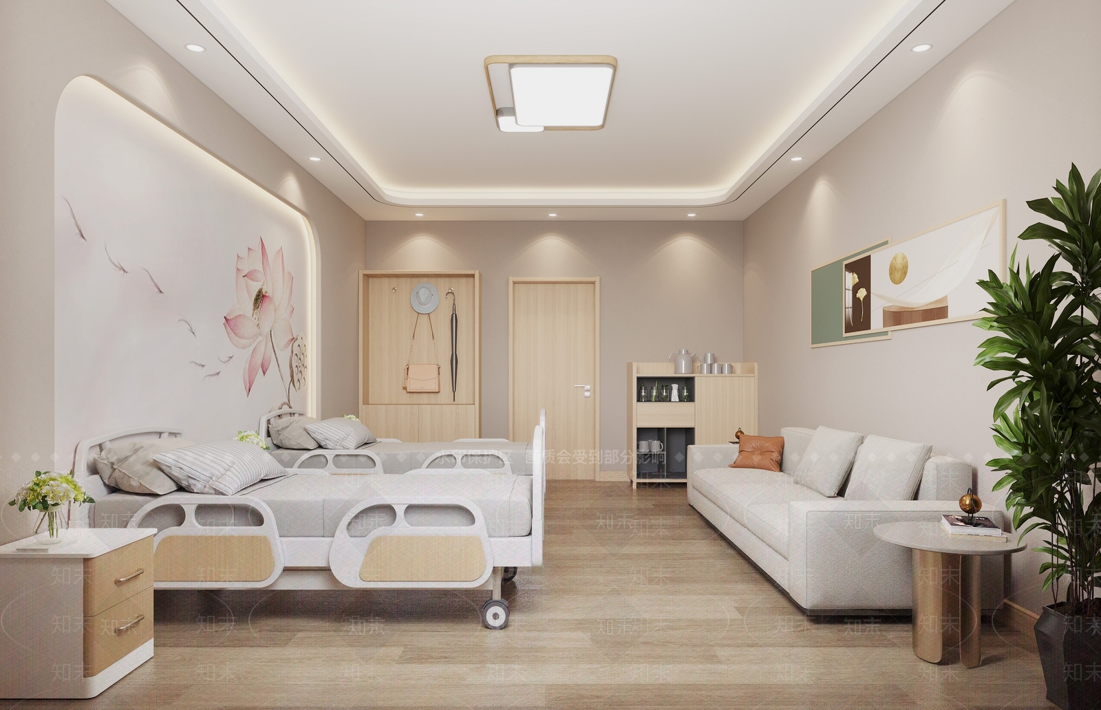 现代医院病房3D模型下载【ID:1111331014】