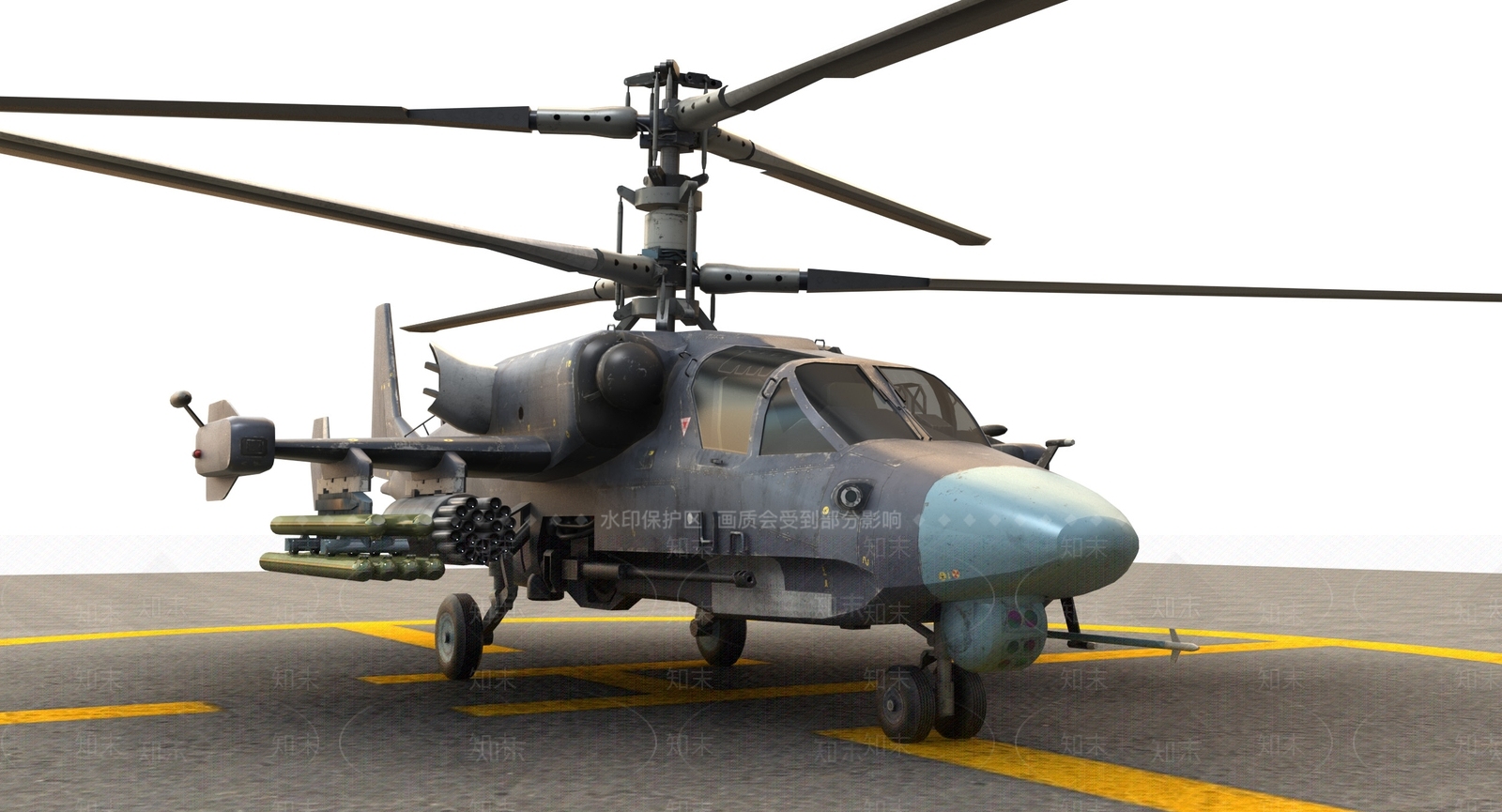 现代军用直升机3D模型下载【ID:1111331942】