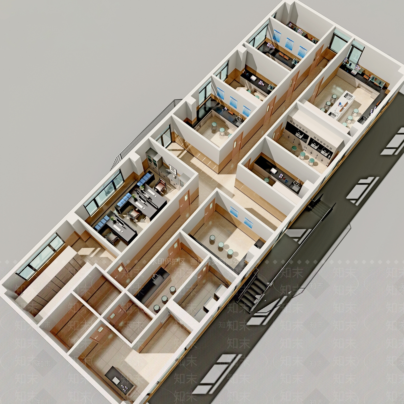 现代化学实验室3D模型下载【ID:1111352077】