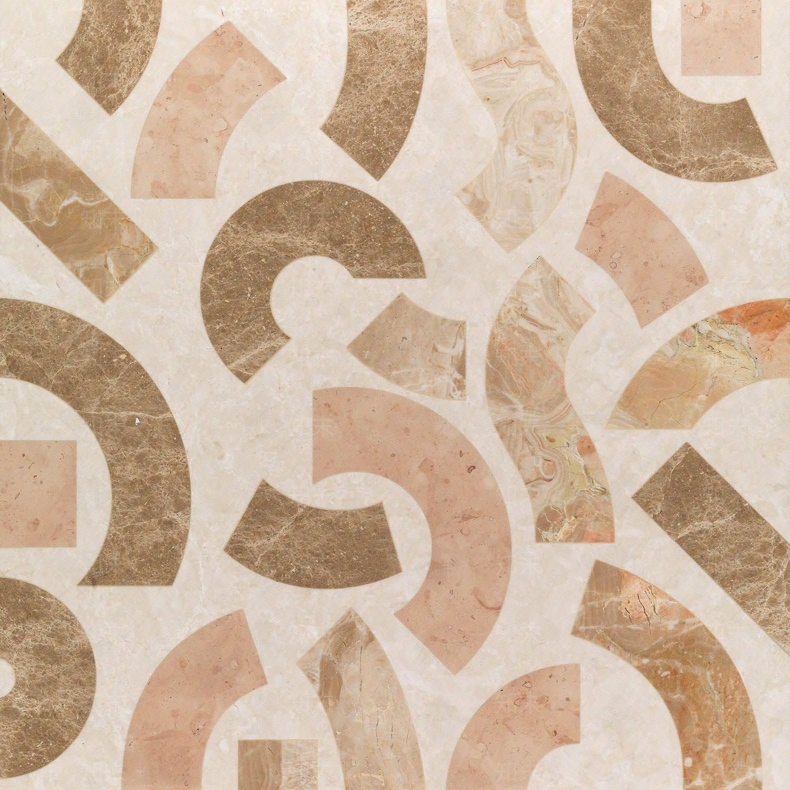 浅色几何石材拼花贴图下载【ID:1111364914】