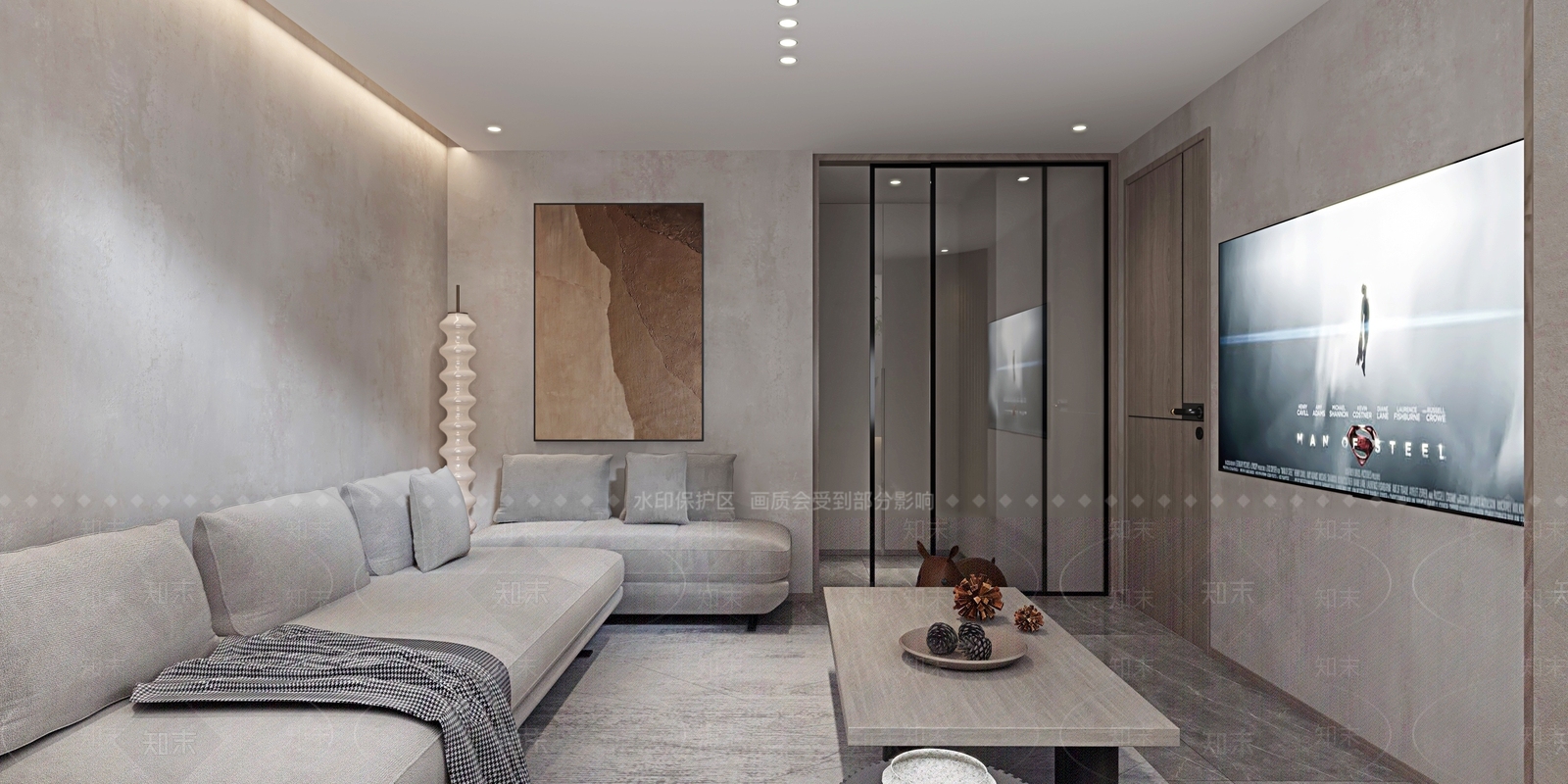 现代家居影音室3D模型下载【ID:1111365548】