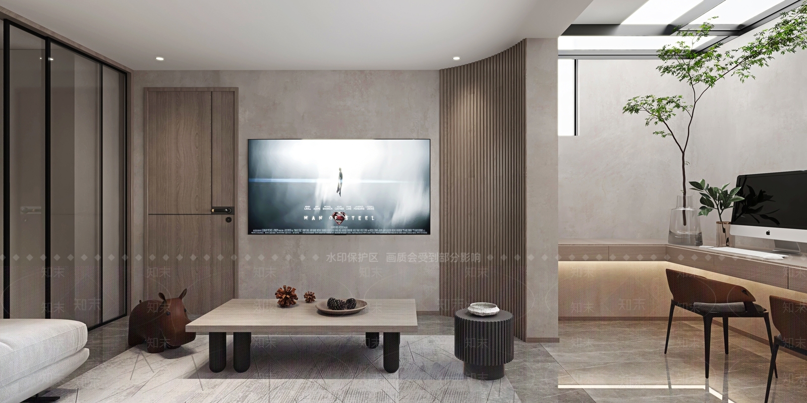 现代家居影音室3D模型下载【ID:1111365548】