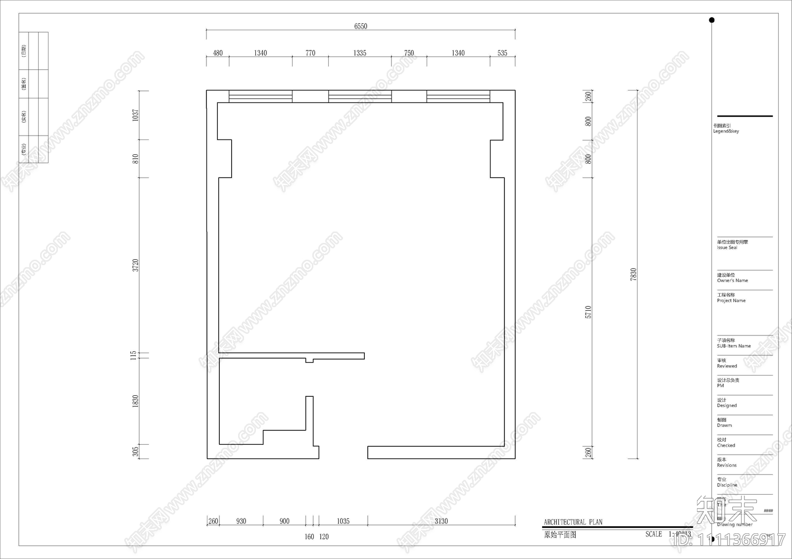 小面积的办公室CADcad施工图下载【ID:1111366917】