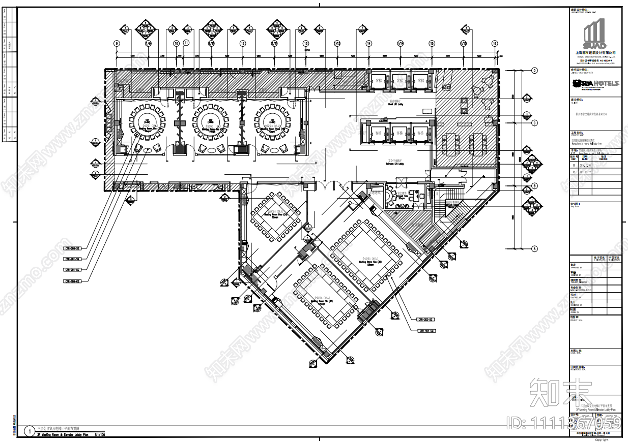 酒店丨效果图施工图下载【ID:1111367059】
