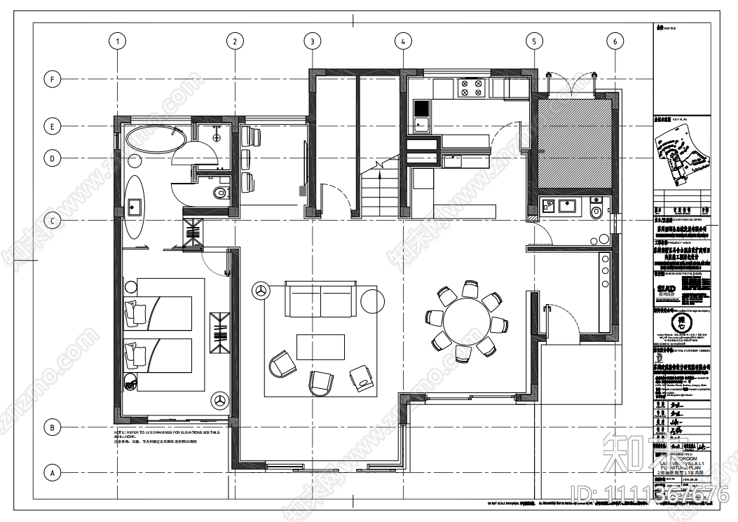 酒店施工图下载【ID:1111367676】