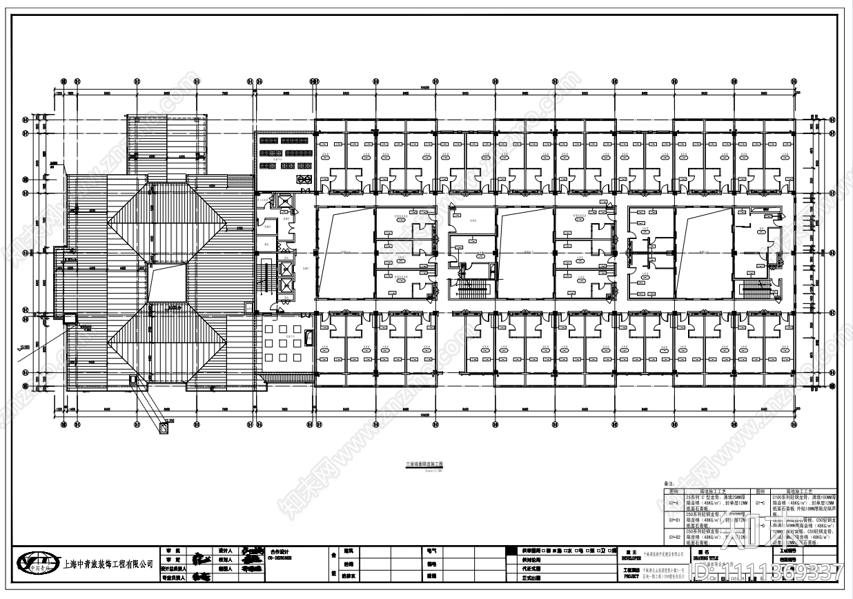 酒店空间效果图cad施工图下载【ID:1111369337】