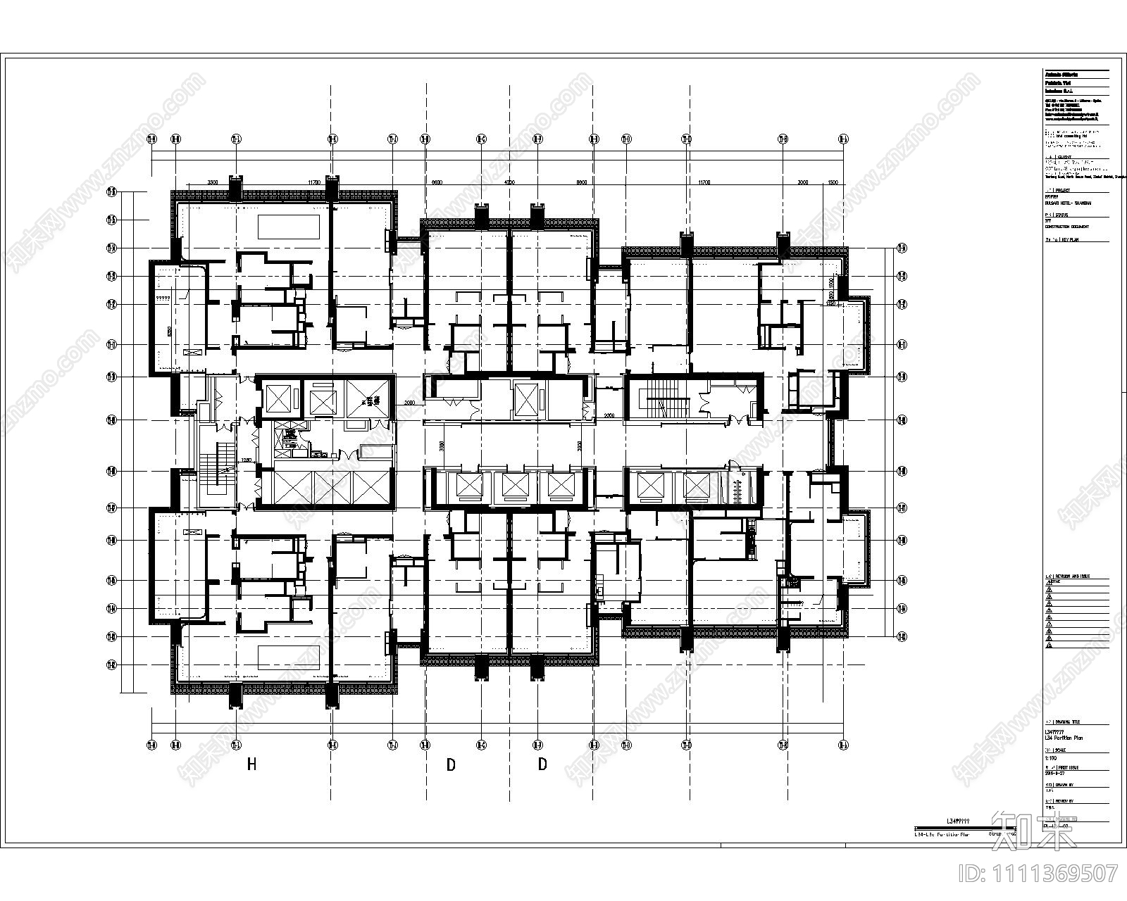 酒店空间效果图施工图下载【ID:1111369507】